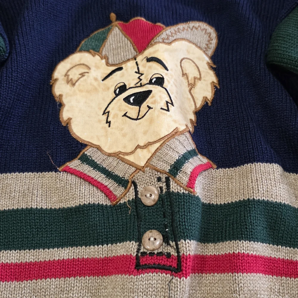 Boys Vintage Bear Sweater - Picture 3 of 7